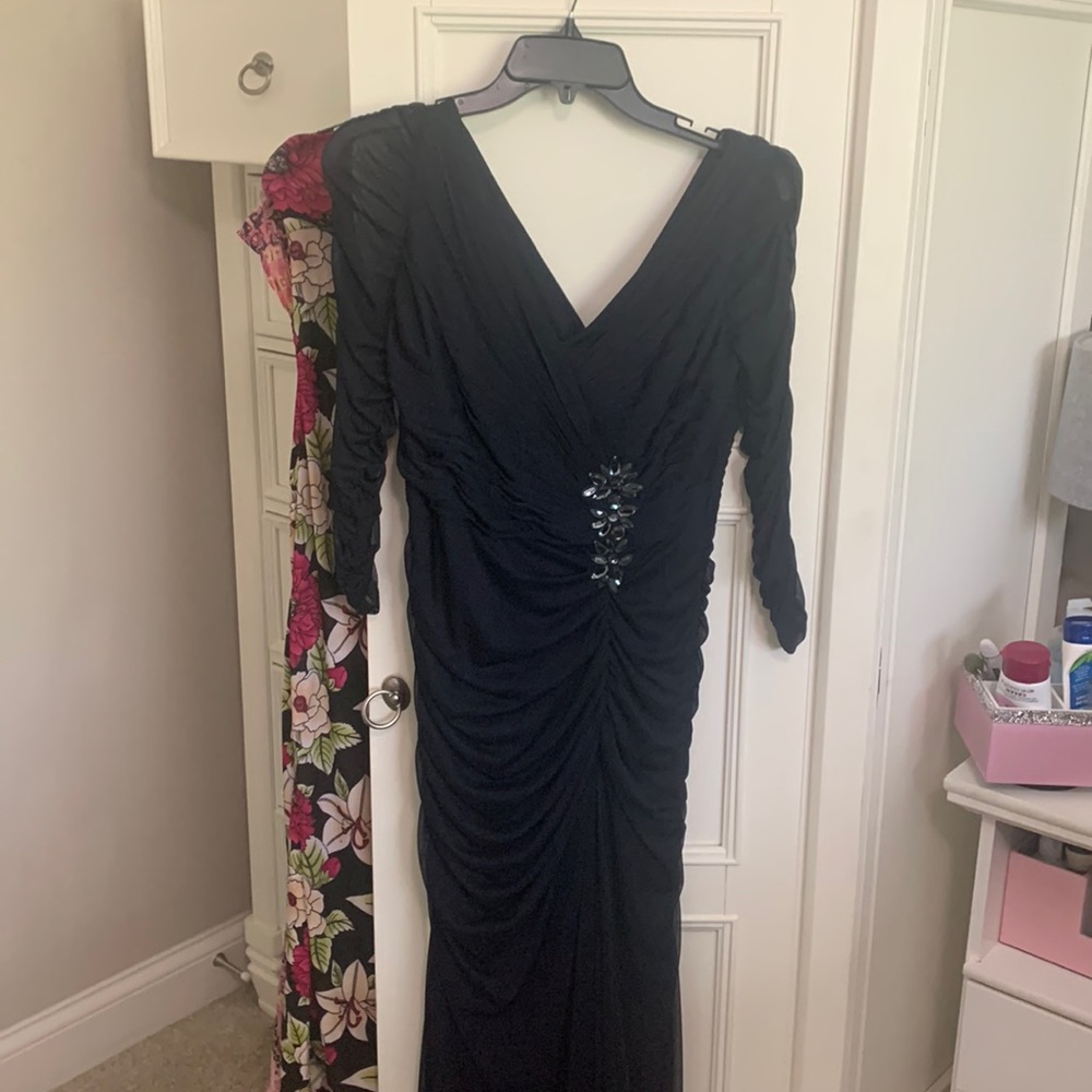 Navy blue Adrienne Arpel formal